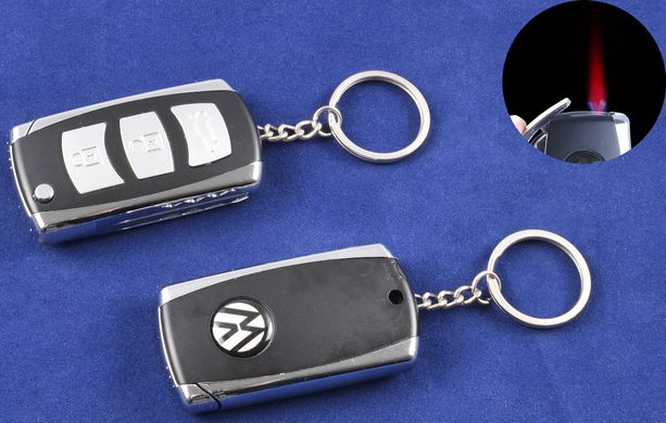 Зажигалка-брелок ключ от авто Volkswagen (Турбо пламя) №4123-2 708005879 фото
