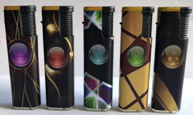 Запальничка пластикова (турбо полум'я) FASHION Lighter №536-6 536-6 фото