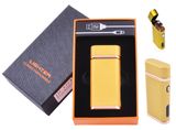 Електроімпульсна запальничка в подарунковій коробці Lighter HL-104 Gold HL-104-Gold фото