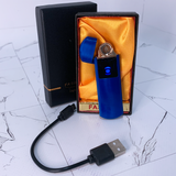 USB ⚡️ Запальничка FASHION у подарунковій упаковці (Спіраль розжарювання) USB-97 blue USB-97 blue фото