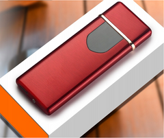 Сенсорна USB⚡️ запальничка в подарунковій упаковці Lighter (Спіраль розжарювання) D364 RED D364RED фото