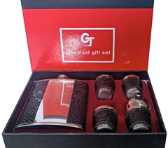 Подарунковий набір 6в1 'GT' Фляга, 4 чарки, лійка GT-17-2 GT-17-2 фото