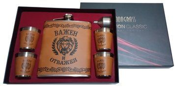 Подарочный набор с флягой для мужчин 'Важен и отважен' DJH-2180 DJH-2180 фото