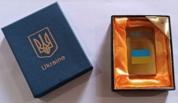 Запальничка подарункова Україна 🇺🇦 (турбо полум'я 🔥) HL-4549-1-1 HL-4549-1-1 фото