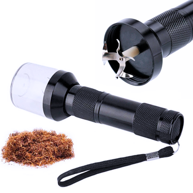 Электрический гриндер-фонарик для табака и трав (Electric Metal Grinder) &mdash; 14.7 см K-70 K-70 фото