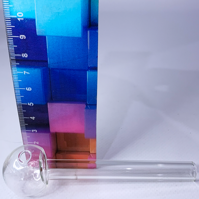 Класична скляна трубка Oil Pipe (12 см) DK-4 DK-4 фото