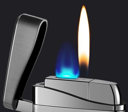 Газова запальничка в подарунковій коробці🎁 (2 режими, гостре і звичайне полум'я 🚀🔥) HL-418 Black HL-418-black фото