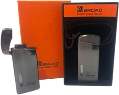 Креативная ветрозащитная зажигалка в подарочной коробке 🎁(Турбо пламя🚀) BROAD HL-499 Black HL-499-Black фото