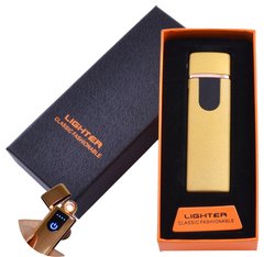 USB запальничка в подарунковій упаковці Lighter (Спіраль розжарювання) №HL-49 Gold 955742967 фото
