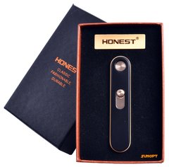 USB запальничка в подарунковій упаковці "Honest" (спіраль розжарювання) №4825 Black 800911727 фото