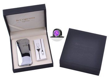 Электроимпульсная зажигалка в подарочной коробке Lighter (USB) 5007 Silver 5007 Silver фото