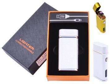 Электроимпульсная зажигалка в подарочной коробке Lighter HL-104 Silver HL-104-Silver фото