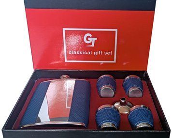 Подарочный набор 6в1 "GT" Фляга, 4 рюмки, лейка GT-17-3 GT-17-3 фото