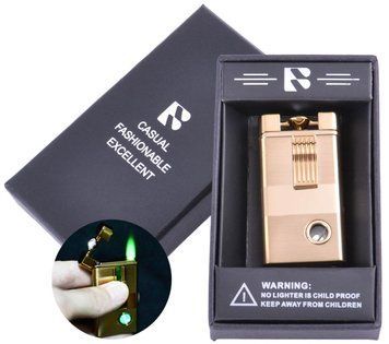 Запальничка подарункова FANG-FANG (Турбо полум'я) №3956 Gold 750908451 фото