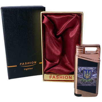 Подарочная патриотическая газовая турбо-зажигалка Fashion Lighter HL-314-1-1 HL-314-1-1 фото