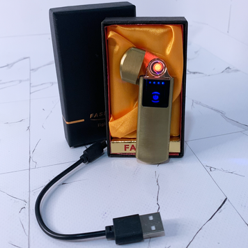 USB ⚡️ Зажигалка FASHION в подарочной упаковке (Спираль накаливания) USB-97 Gold USB-97 Gold фото