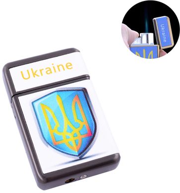 Зажигалка карманная Ukrain (Острое пламя) №HL-113-1 1137144202 фото