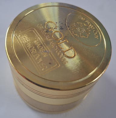 Металевий гріндер 4-секційний &laquo;GOLD Original Fancy Goods&raquo; (Золото) &mdash; 50х38 мм [Уцінка] K-71 K-71 фото