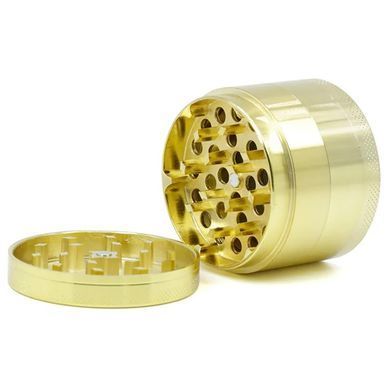 Металевий гріндер 4-секційний &laquo;GOLD Original Fancy Goods&raquo; (Золото) &mdash; 50х38 мм [Уцінка] K-71 K-71 фото