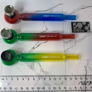 Скляна курильна трубка D&K (14см) сітки DK8328-I DK8328-I фото