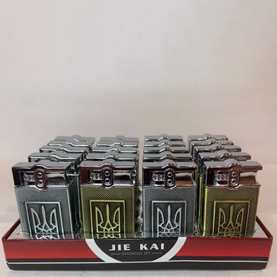 Зажигалка карманная Герб Украины (Острое пламя) HL-4114 Gold HL-4114 Gold фото