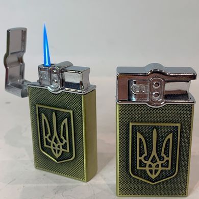 Зажигалка карманная Герб Украины (Острое пламя) HL-4114 Gold HL-4114 Gold фото