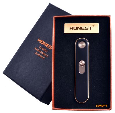USB зажигалка в подарочной упаковке "Honest" (спираль накаливания) №4825 Black 4825-Black фото