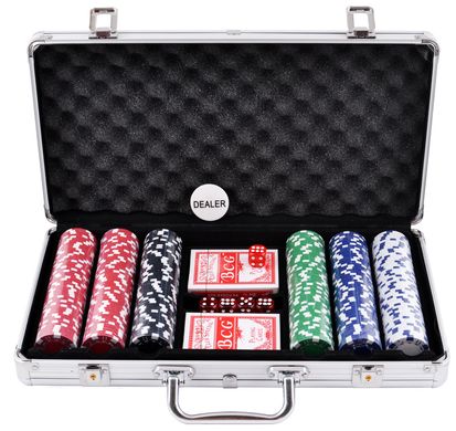 Покерный набор в алюминиевом кейсе на 300 фишек №300 №300 фото