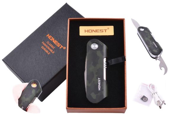 USB зажигалка в подарочной упаковке Honest (Спираль накаливания, Нож, Открывалка) HL-1-1 HL-1-1 фото