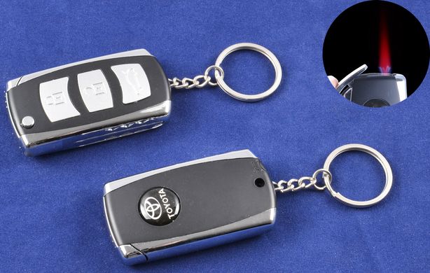 Запальничка-брелок ключ від авто Toyota (Турбо полум'я) №4123-4 708005881 фото