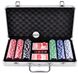 Покерный набор в алюминиевом кейсе на 300 фишек №300 №300 фото 1