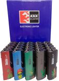 Газові запальнички "KKK Lighter" Rasta style ☘️ метал (турбо полум'я 🚀) 1001-2 1001-2 фото