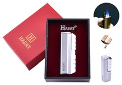 Зажигалка в подарочной коробке HASAT (Острое пламя) №4320 Silver 4320-Silver фото