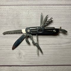 Складной туристический нож 10 Инструментов, 7,5см (240шт/ящ) №03104-11 (Черный) 03104-11-(Чорний) фото