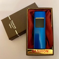 USB ⚡️ Запальничка FASHION у подарунковій упаковці (Спіраль розжарювання) USB-98 blue USB-98 blue фото