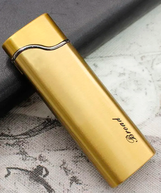 Креативна запальничка вітрозахисна в подарунковій коробці 🎁BROAD (Турбо полум'я🚀) HL-401 Gold HL-401-Gold фото