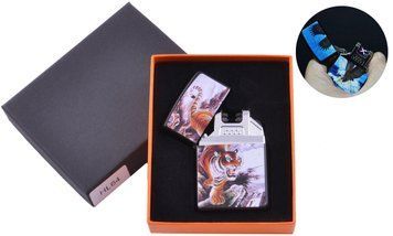 Электроимпульсная зажигалка Тигр (USB) HL-64-3 HL-64-3 фото