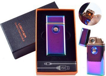 USB - Газова Запальничка (Турбо полум'я + спіраль розжарювання) HL-227 Colored ice HL-227-Colored-ice фото