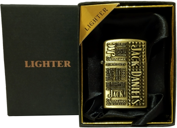 Зажигалка газовая "Jack Daniels" подарочная 🎁 (острое пламя 🚀) LIGHTER D469 Gold D469 Gold фото