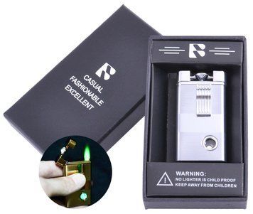 Запальничка подарункова FANG-FANG (Турбо полум'я) №3956 Silver 750908452 фото