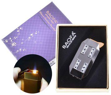 Запальничка подарункова Baofa (Турбо полум'я) №3892 Black 3892Black фото