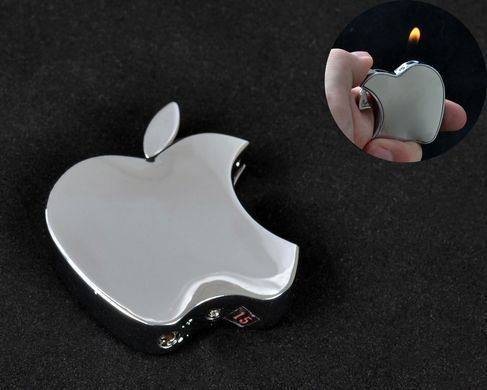 Запальничка подарункова 🎁 "Apple титан 🦾" (звичайне полум'я 🔥) XT-103 XT-103 фото