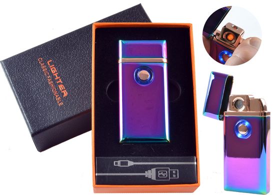 USB - Газова Запальничка (Турбо полум'я + спіраль розжарювання) HL-227 Colored ice HL-227-Colored-ice фото