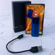 USB ⚡️ Запальничка FASHION у подарунковій упаковці (Спіраль розжарювання) USB-98 blue USB-98 blue фото 1