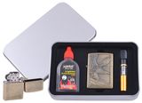 Запальничка бензинова в подарунковій коробці (Балончик бензину/Мундштук) Злітаючий Орел XT-4711-1 XT-4711-1 фото