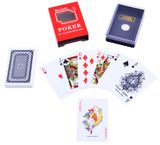 Пластикові картки poker 🃏 (54 шт) №395-3 Синя сорочка 395-3-Синя-сорочка фото
