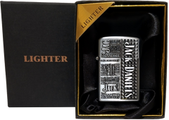 Газова запальничка "Jack Daniels" подарункова 🎁 (гостре полум'я 🚀) LIGHTER D469 Silver D469 Silver фото