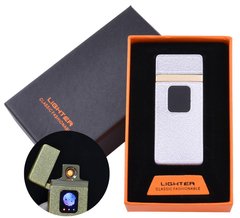 USB запальничка в подарунковій упаковці Lighter (Спіраль розжарювання) №HL-7 White 955742888 фото