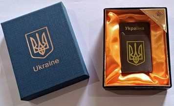Запальничка подарункова Україна 🇺🇦 (турбо полум'я 🔥) HL-4549-1-4 HL-4549-1-4 фото