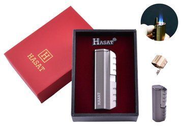Зажигалка в подарочной коробке HASAT (Острое пламя) №4320 Black 4320-Black фото